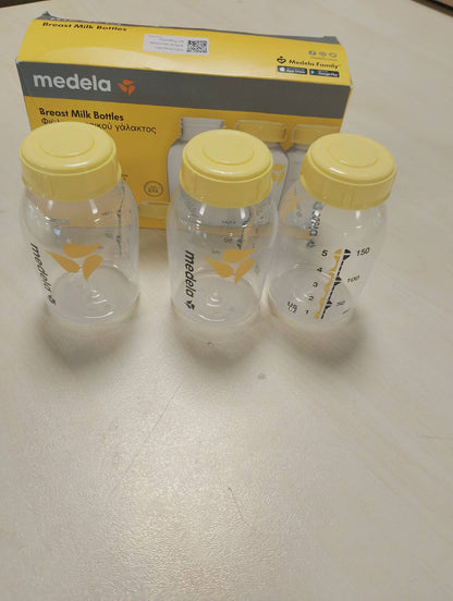 294220 - MEDELA Shishe për ruajtjen e qumështit të gjirit, pa BPA, pako me 3 copë 150 ml