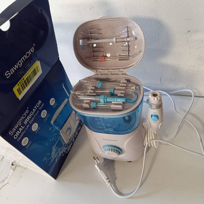 293047 - SAWGMORE Ujitës elektrik oral me 10 nivele presioni, 8 gryka, rezervuar uji 600ML