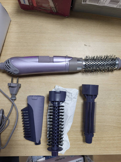 315991 - BABYLISS Smooth Finish 1200, Furçë me ajër të nxehtë 4 në 1, 1200W, Teknologji Jonike dhe Qeramike, 4 aksesorë, e zezë, AS121E.