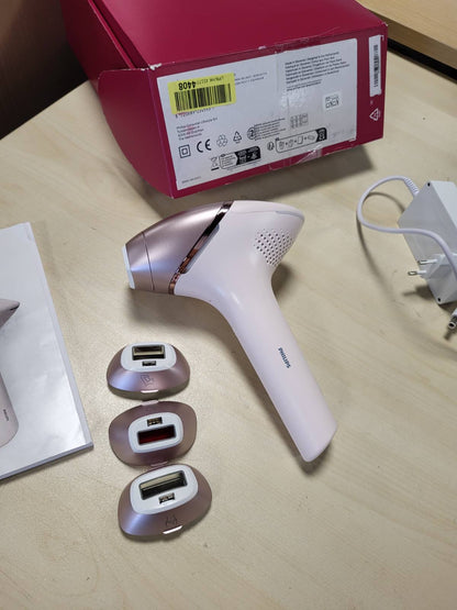 274806 - PHILIPS Lumea IPL 9900 Seria - Pajisje IPL për heqjen e qimeve, deri në 2 vjet lëkurë të lëmuar, 4 aksesorë për trup dhe fytyrë, pa tel