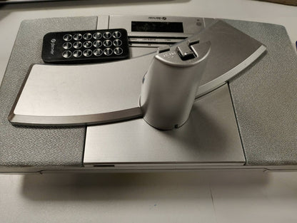 299044 - DENVER MC-5220-SILVER-MK2 CD player kompakt me radio FM, hyrje AUX, telekomandë, orë me zile