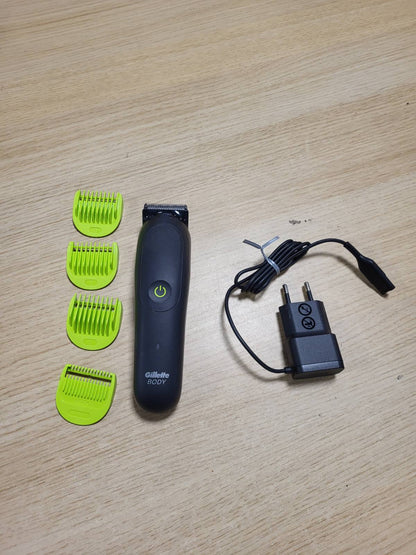 289513 - GILLETTE Makinë prerëse për trupin + intim i5 për meshkuj, e zezë/jeshile