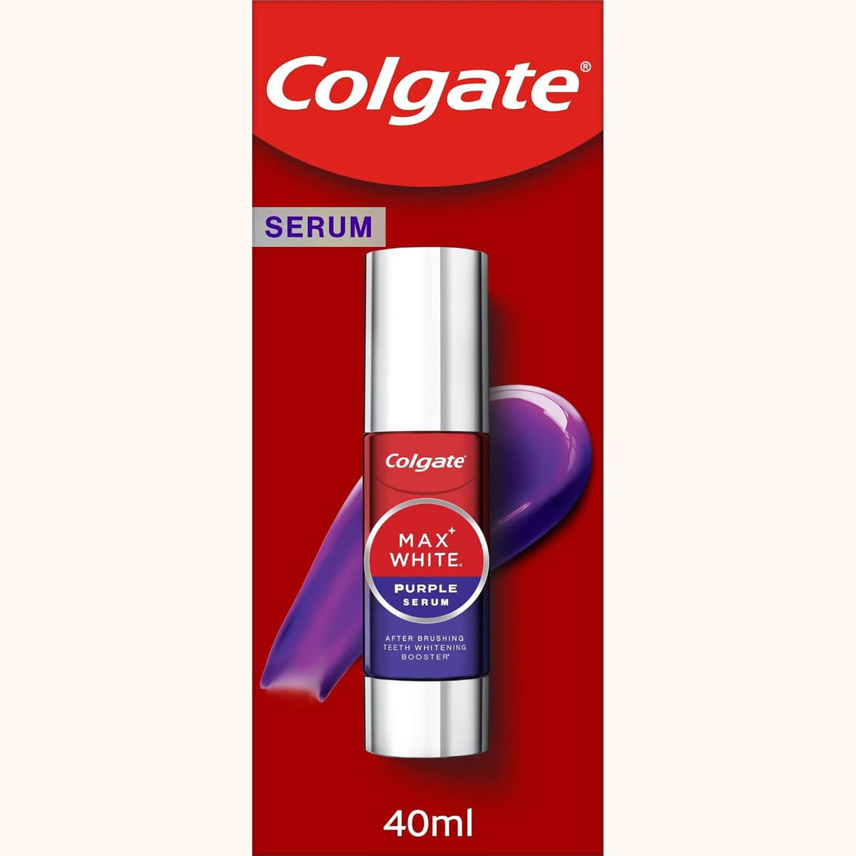 298997 - Serum zbardhues për dhëmbë Colgate Max White Purple Whitening Booster, 40 ml.