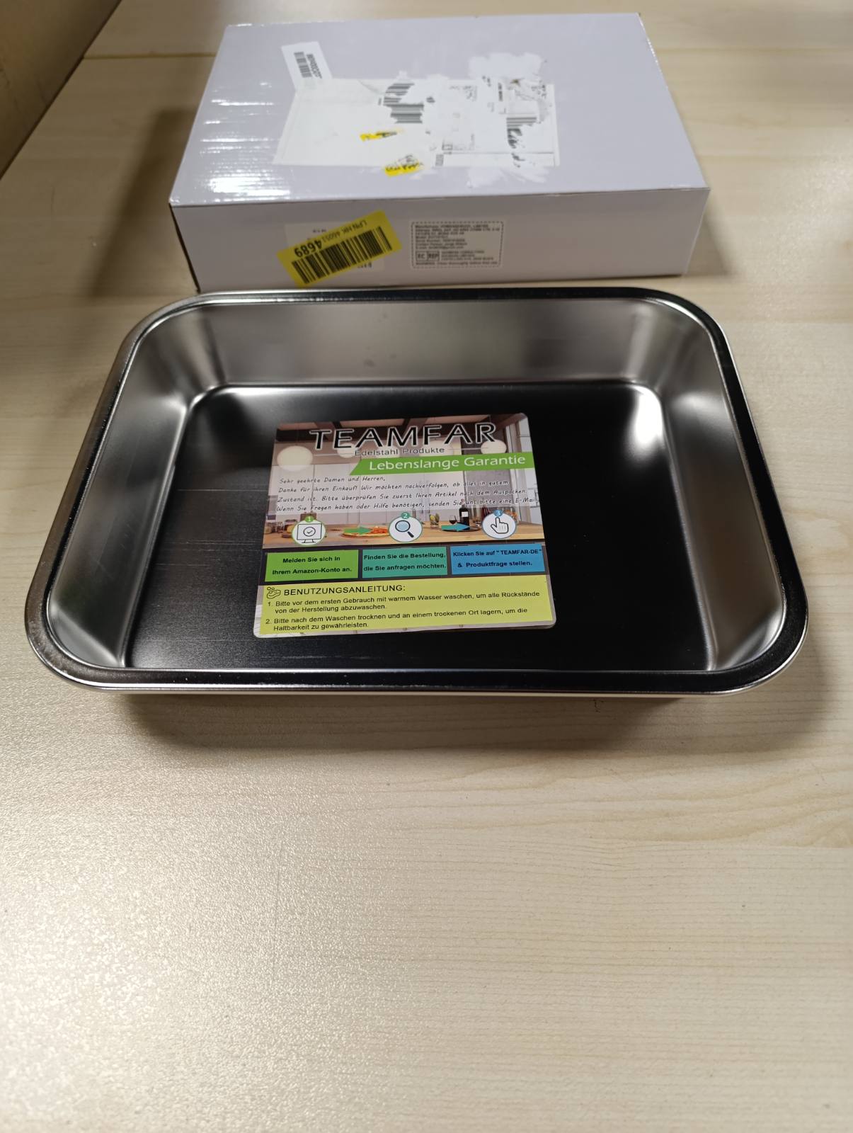 163044 - TEAMFAR Tepsi Pjekjeje prej Çeliku Inox