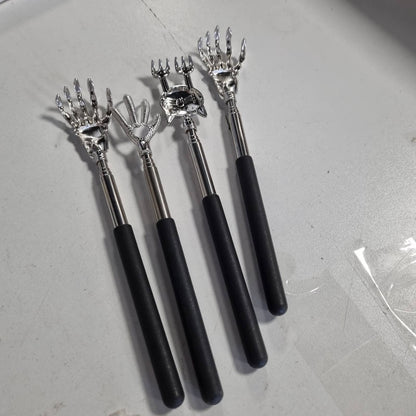 290512 - Set me 5 pjesë teleskopik prej çeliku inox për kruarjen e shpinës, dorë kruarjeje e zgjatshme, 21cm/8.26in-58cm/22.83in