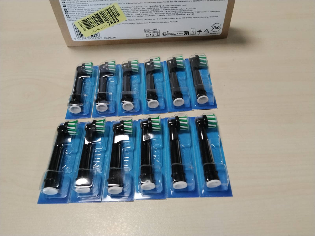 296832 - ORAL-B Koka Furçash Zëvendësuese PRO CrossAction, të Zeza, Pako me 12 Furça