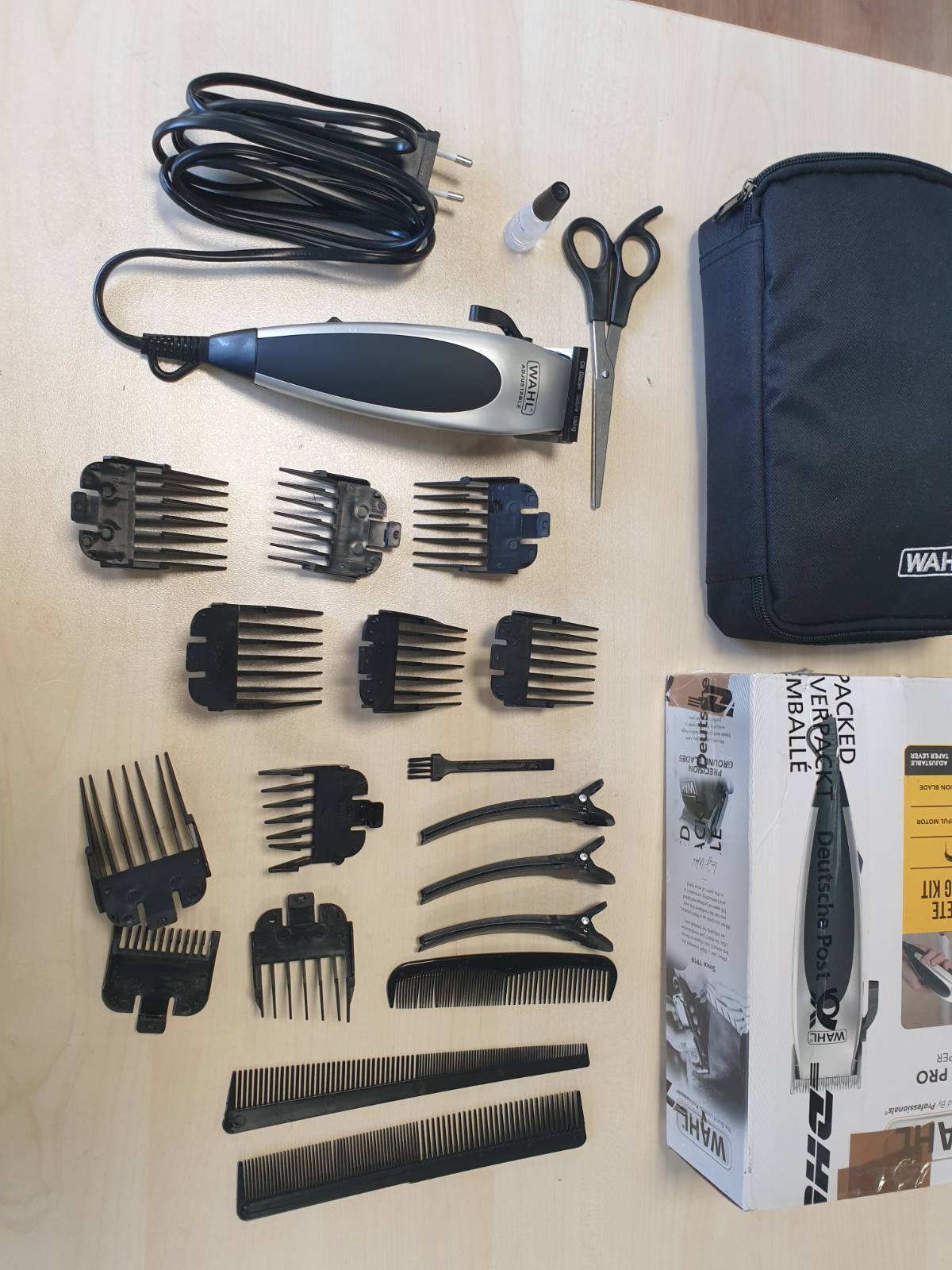 298392 - WAHL Makinë prerëse flokësh Home Pro me kabllo - Set prerëse flokësh për burra - Tehe prerëse precize