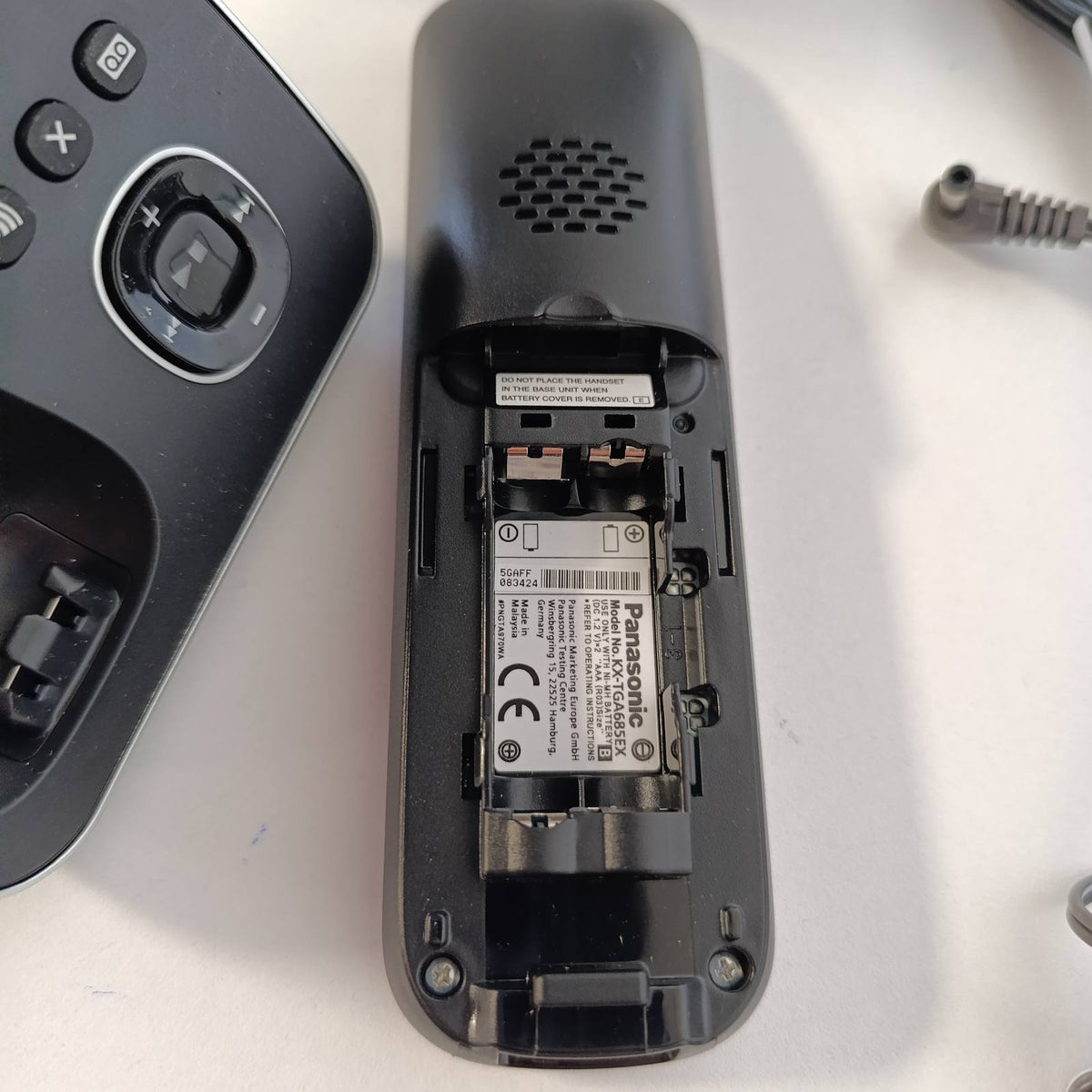 295116 - PANASONIC KX-TG6861GB, Telefon pa tel, sekretari telefonike, identifikim thirrësi, bllokim thirrjeve, thirrje pa duar, ekran LCD, i zi