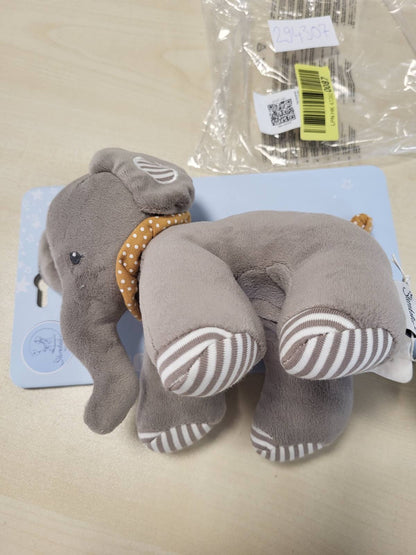 294307 - STERNTALER Levizëse Muzikore Unisex për Bebe, Elephant Eddy e Mesme, Ndihmës Gjumi, Mekanizëm Muzikor, Gri