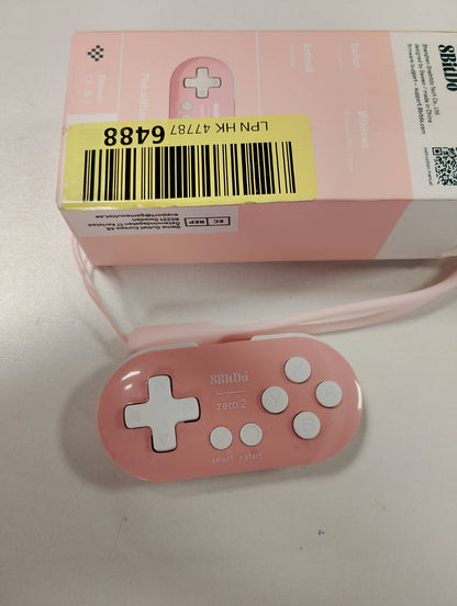 299649 - 8BITDO Zero 2 Gamepad Bluetooth për Switch, PC, Mac, Android (Edicioni Rozë)