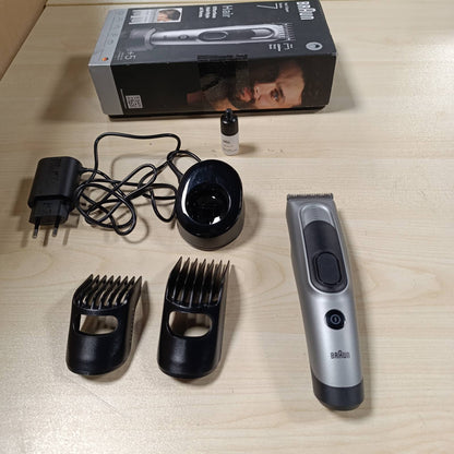 274951 - BRAUN Makinë prerëse flokësh pa tel Series 7 HC7590, 17 cilësime gjatësie, jetëgjatësi baterie 50 minuta, rezistente ndaj ujit, 5 aksesorë shtesë