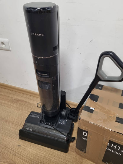288056 - Dreame H12 Pro Fshesë me korrent pa tel inteligjente për tharje dhe tharje me ajër të ngrohtë, Pastrim skajesh, Rezervuar uji 900 ml, Kohëzgjatje pune 35-minutëshe, Ekran LED