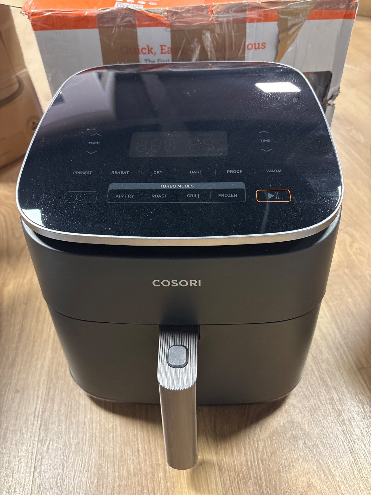 288151 - COSORI Fritezë me ajër të nxehtë Turboblaze Airfryer, 9-në-1 XXL 6L, motor DC 5 cilësime shpejtësie, 87 receta, 64% kursim energjie