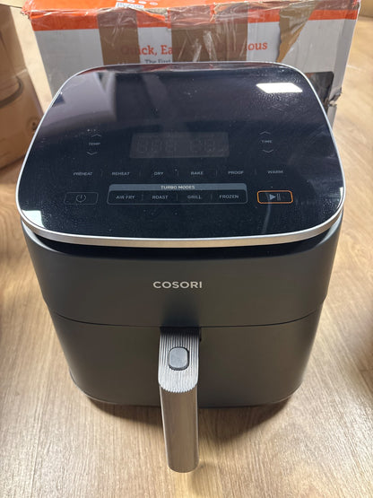 288151 - COSORI Fritezë me ajër të nxehtë Turboblaze Airfryer, 9-në-1 XXL 6L, motor DC 5 cilësime shpejtësie, 87 receta, 64% kursim energjie
