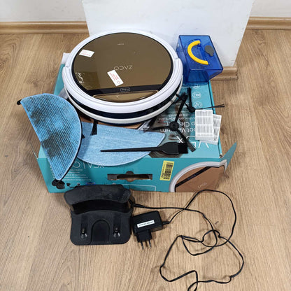 288114 - ZACO Fshesë me korrent robot V5x, Funksion 2-në-1, 8.1 cm, 22W, 65 decibel, me Wi-Fi, me stacion karikimi
