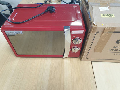 288230 - RUSSELL HOBBS Mikrovalë manuale RHMM701R, 17 L, 700 W, 5 nivele fuqie, zile, kohëmatës, funksion shkrirjeje, pastrim i lehtë, e kuqe