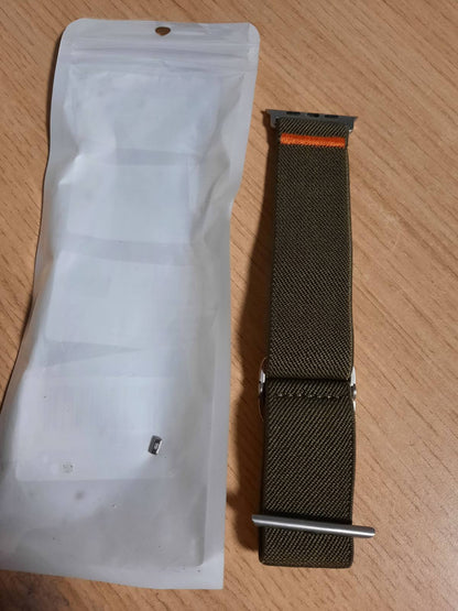 299947 - HIGGS - Rrip dore prej najloni i pajtueshëm me Apple Watch Ultra 3/2/1 49mm, 46mm 45mm 44mm 42mm, Rrip sportiv për iWatch Ultra Series 11-2, për meshkuj