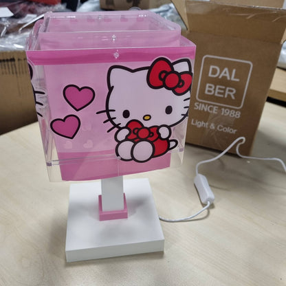 183569 - DALBER Llambë Tavoline për Fëmijë Hello Kitty, Rozë, Modeli 73261, LED G4 - 4W, Përfshirë Llambë
