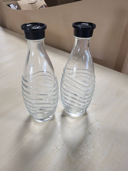 294200 - SODASTREAM Karafe Qelqi, Set me 2 të Ripërdorshme, Karafe Uji 0.7 L, e Përshtatshme me Penguin dhe Crystal, Miqësore me Mjedisin