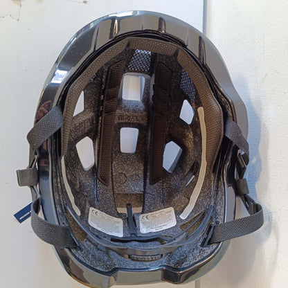 292279 - ABUS Helmetë MoDrop MTB - Helmetë për biçikletë, ventilim i mirë, Përshtatje individuale, Unisex, Argjend, Madhësia L