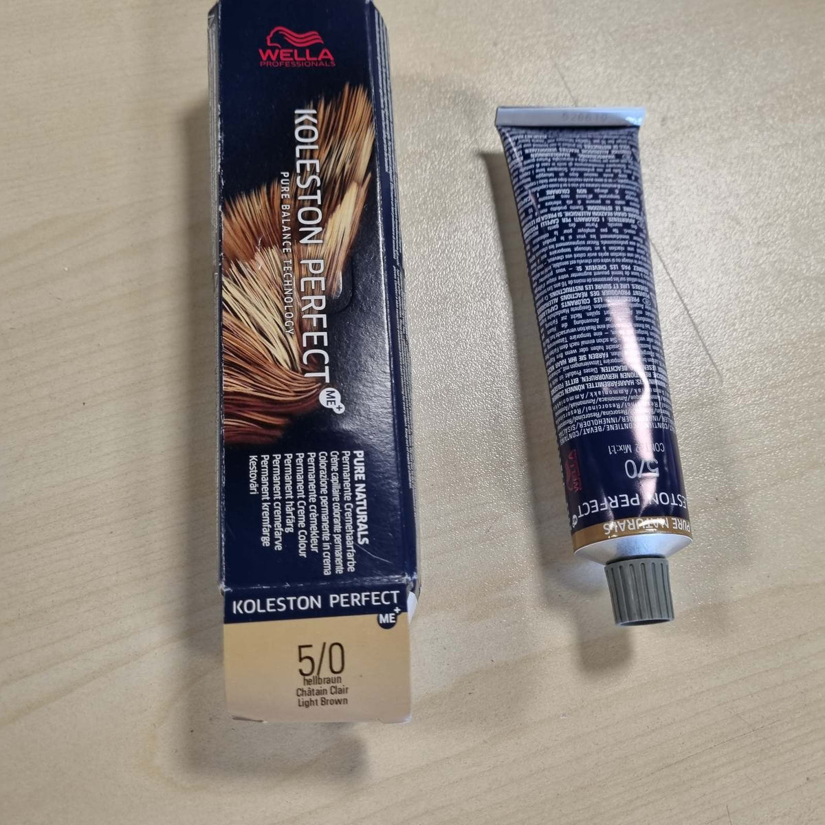 303649 - WELLA Professionals Koleston Perfect Pure Naturals - Ngjyrë flokësh e përhershme 5/0 Kafe e çelët, 60 ml