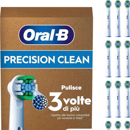 302991 - ORAL-B Koka Furçe Zëvendësuese Pro Precision Clean, ORIGJINALE, për Furçën Elektrike Oral-B Pro, E Bardhë, 14 copë
