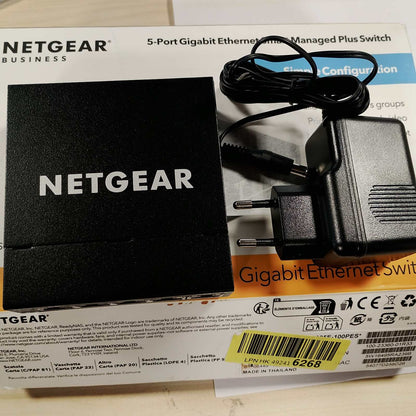 299483 - NETGEAR Ndërprerës GS305E, Ndërprerës LAN Gigabit Ethernet 5 Portash Plus, IGMP Snooping, QoS, VLAN, Pa Ventilator, Kuti Metalike e Fortë