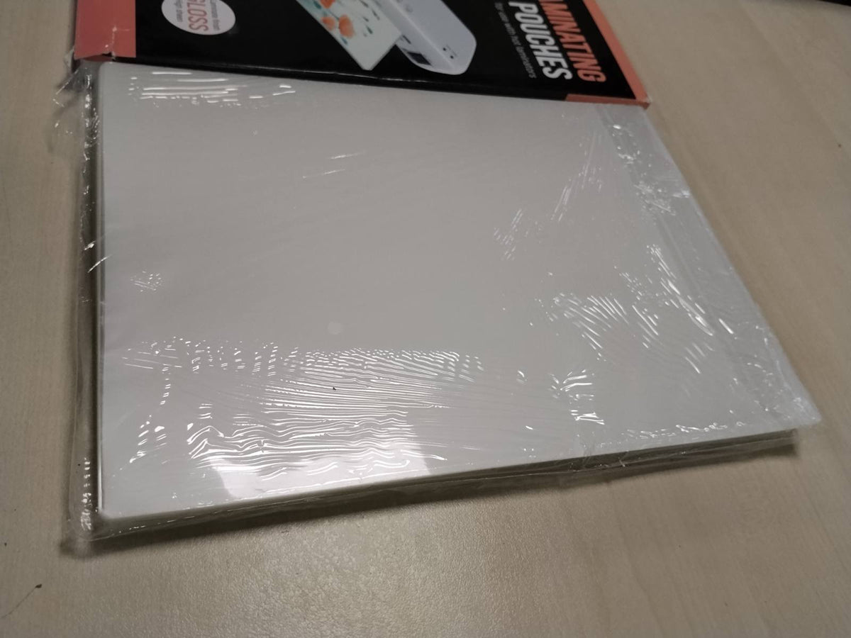 299921 - EDIESI, Fletë Laminimi A4, Pako me 100 Laminime, Plastikë Laminimi, Fletë Transparente, Me Përfundim të Shkëlqyer