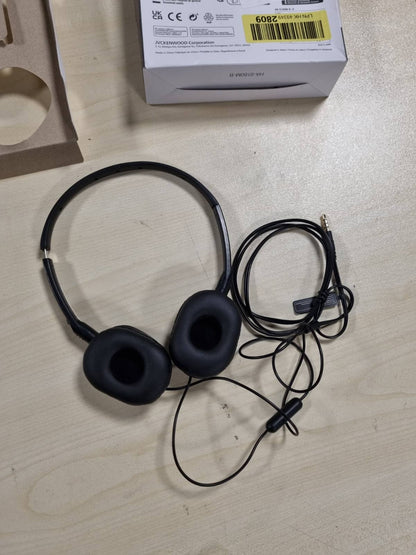 299563 - JVC HA-S160M-B, Kufje të Palosshme dhe Kompakte, me Çelës Mikrofoni, të Zeza