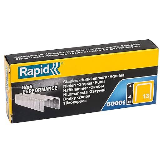 295021 - Kapëse Rapid 13/4 për kapëse R13, R23 dhe R19, me gjatësi të këmbës 0.157 inç – paketë me 5000 copë.