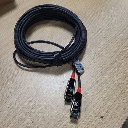 299072 - FEINTECH Kabllo me fibra optike HDMI 8K 12m, 4K 120Hz, 1440p 144Hz, HDMI 2.1, 48Gbps, mbështet eARC, CEC, VRR, HDR, Dolby Atmos, 3D, VMI90120