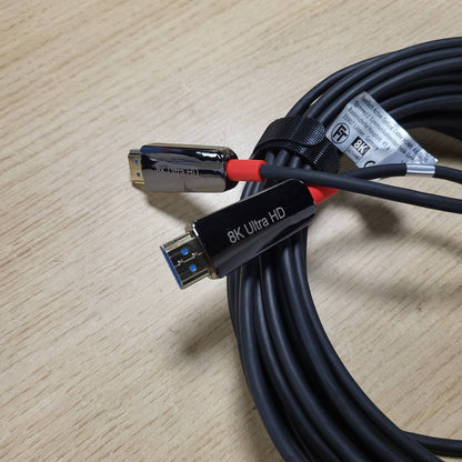 299072 - FEINTECH Kabllo me fibra optike HDMI 8K 12m, 4K 120Hz, 1440p 144Hz, HDMI 2.1, 48Gbps, mbështet eARC, CEC, VRR, HDR, Dolby Atmos, 3D, VMI90120