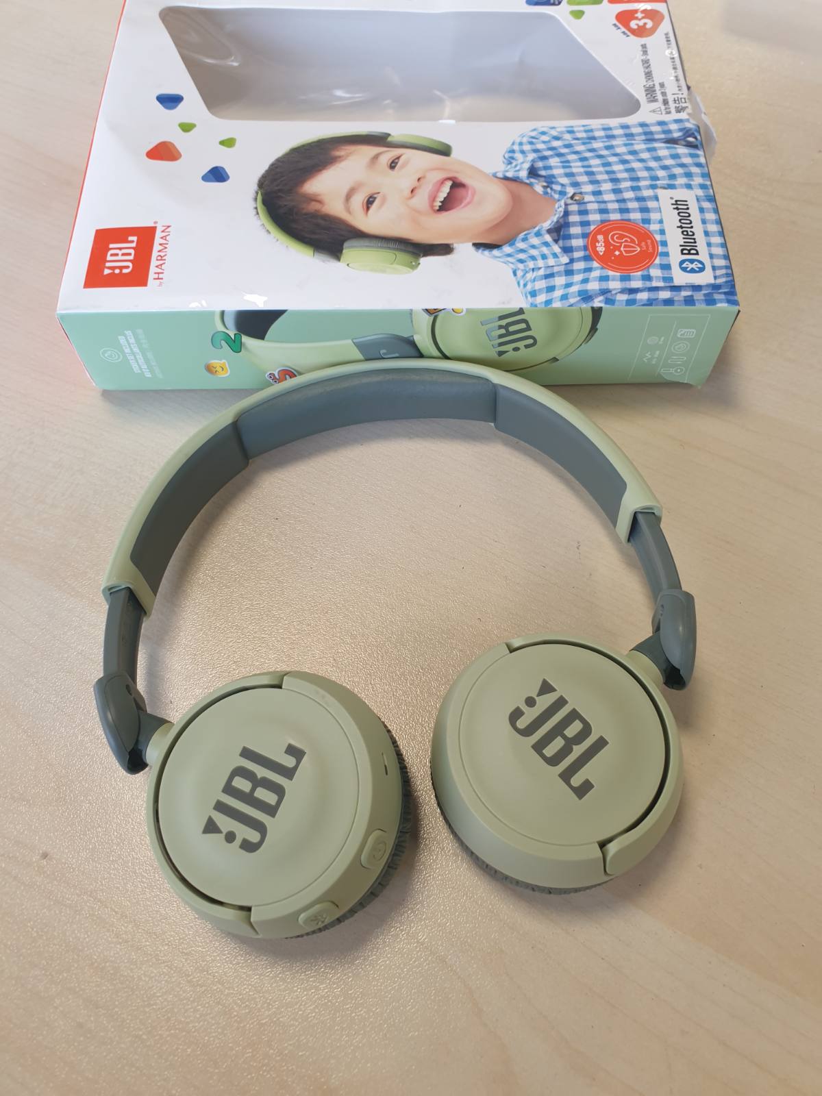 299336 - JBL Kufje Jr310 BT On-Ear për Fëmijë, Bluetooth pa tel, ngjyrë e gjelbër, me kufje dhe telekomandë, ideale për shkollë dhe kohë të lirë