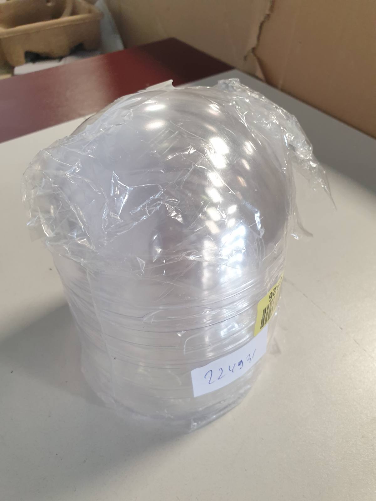224931 - TOP PLASTIK A502166 Transparent 120 mm, 5 copë, plastik, kristal i tejdukshëm, Ø 12 cm