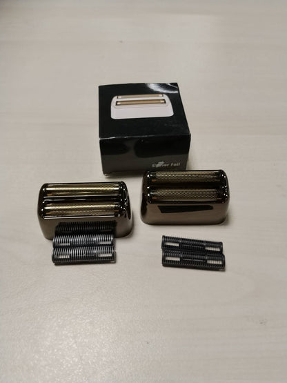 301941 - BABYLISSPRO Fletë metalike dhe prerëse zëvendësuese për makinën e rrojës FXFS2 (FOILFX02), e zezë/2 copë