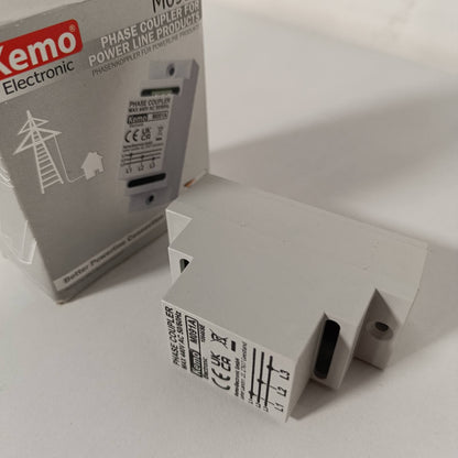 320042 - KEMO Bashkues faze M091A për produktet e linjës së energjisë, montim në shinë DIN, lidhje kapacitive për tre fazat, shpejtësi transmetimi deri në 650 Mbit/s