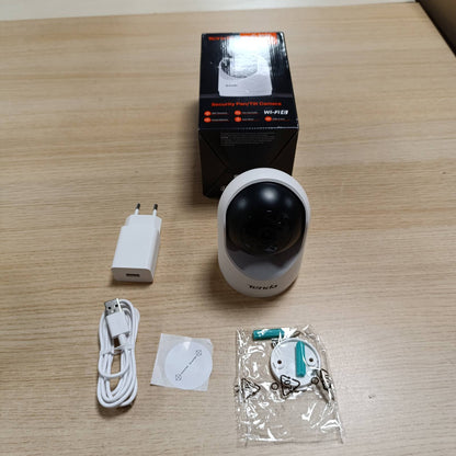 320055 - TENDA Kamerë e Brendshme WiFi 3MP për Mbikëqyrje, Audio 2-Kahëshe, Shikim Nate 12M, Detektim Lëvizjeje, Kamerë IP 360°, Memorje SD deri në 256GB, CP3V3.00