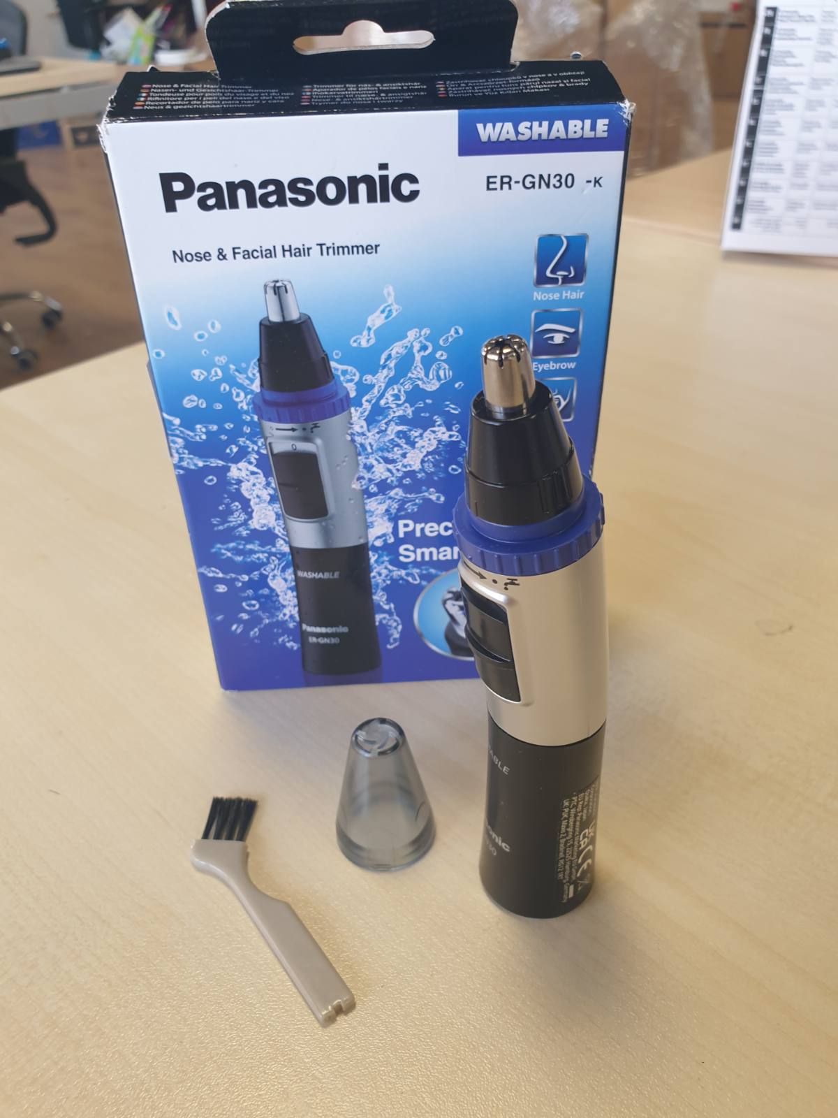 317658 - PANASONIC Prerëse flokësh ER-GN30-K503 për meshkuj, teh të dyfishtë hipoalergjik, pa tel, e zezë