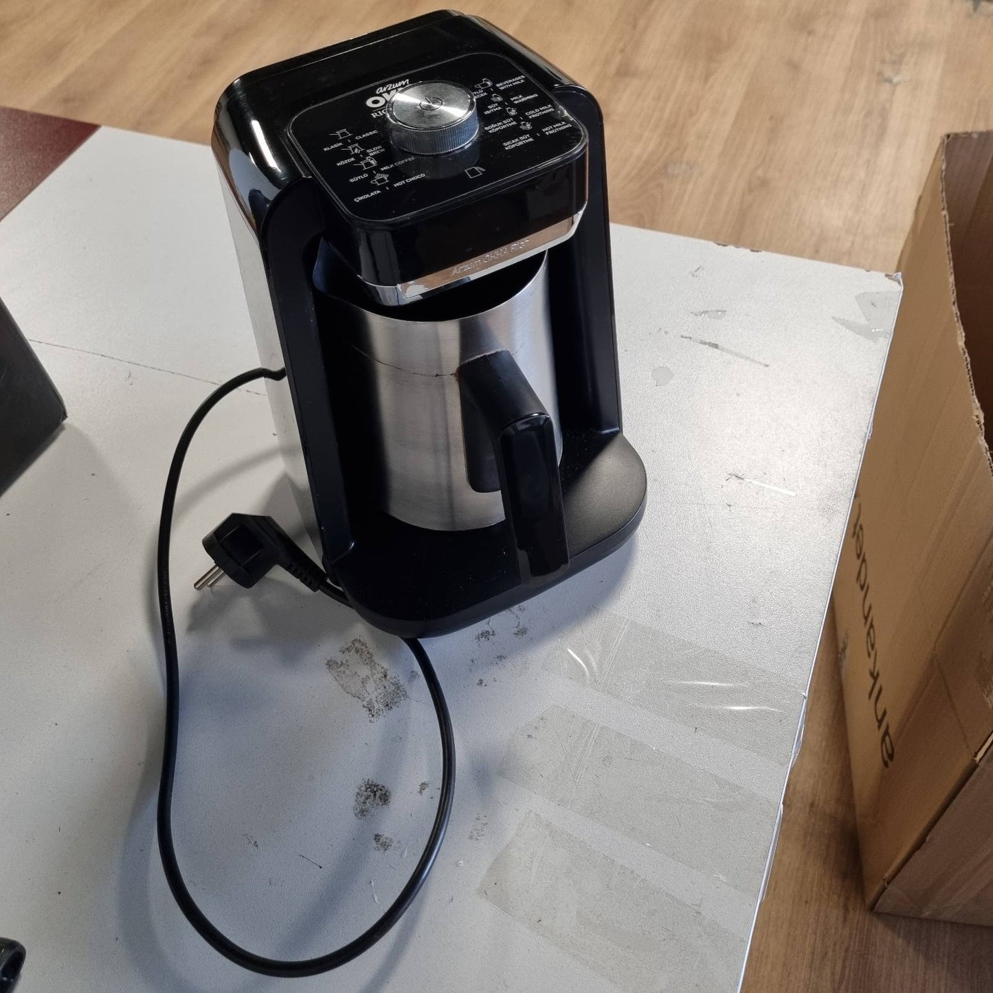 288226 - ARZUM Makinë kafeje turke Okka Rich Spin Pro, kapacitet 5 filxhanë, 700 W, Zbulim Automatik të Lartësisë së Përgatitjes