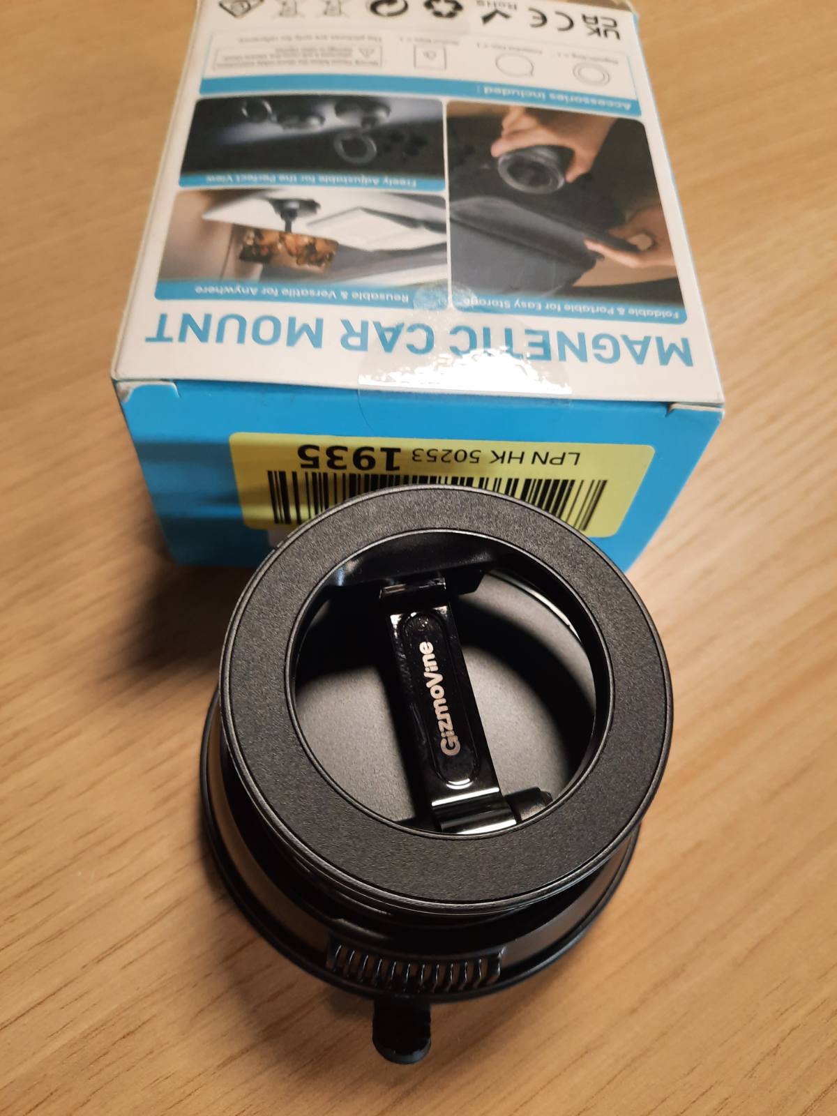 299618 - Mbajtëse Telefoni për Makinë MagSafe, Mbështetëse Magnetike me Vakum për Makina, [22x Magnete N55], [Forca Thithëse 35KG], Mbajtëse Telefoni e Rrotullueshme 360° për të Gjithë Telefonat