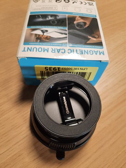 299618 - Mbajtëse Telefoni për Makinë MagSafe, Mbështetëse Magnetike me Vakum për Makina, [22x Magnete N55], [Forca Thithëse 35KG], Mbajtëse Telefoni e Rrotullueshme 360° për të Gjithë Telefonat