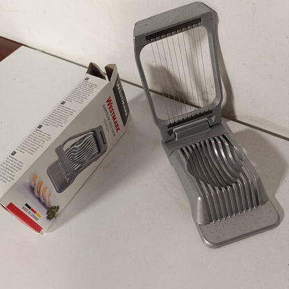 288438 - WESTMARK Prerës vezësh për feta të rrumbullakëta dhe ovale, çelik inox, alumin/çelik inox, dupleks, gri, 10202260