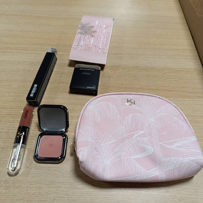 289812 - KIKO MILANO Kit grimi Threads Of Time Lip To Cheek, set dhuratë me buzëkuq dhe shkëlqyes buzësh 2 në 1, skuqës i lëngshëm dhe pudre