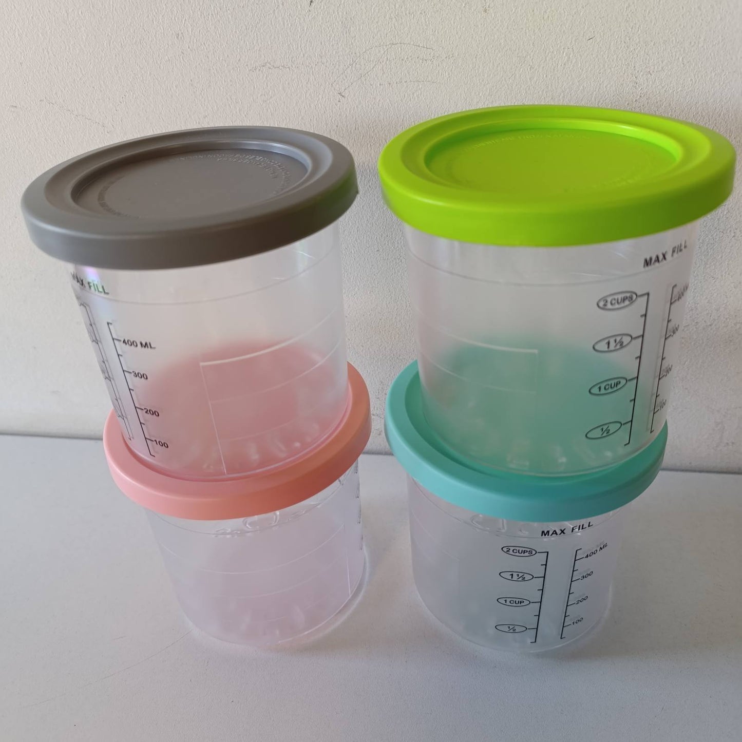 288425 - NINJA Set Enësh 4 Pjesë për Makinën e Akullores CREAMi NC302EU NC300EU NC300EUCP NC301EU NC299AMZ, Pa BPA, i Sigurt për Lavastovilje