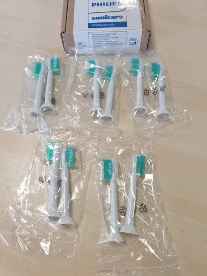 301766 - PHILIPS Koka furçe Sonicare C1 ProResults për furça dhëmbësh elektrike sonike, 10 copë (modeli HX6010/32)