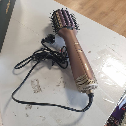 289448 - BABYLISS Air Power Volume - Furçë me ajër të nxehtë 2-në-1, Modaliteti i lagësht dhe i dry, 3 cilësime temperature, Teknologji Jonike, Veshje Qeramike, Ari, AS95E