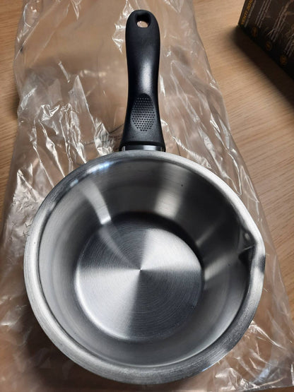 288461 - LACOR 31314 TENXHERE E DREJTË GARINOX, çelik inoks, grykë, dorezë ergonomike bakeliti, kapacitet 1L, e përputhshme me induksionin, nuk është e sigurt për furrë, e sigurt për lavastovilje, Ø14cm