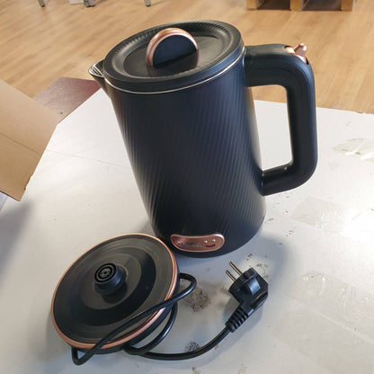 288330 - OLEGA Çajnik elektrik 1800W, çelik inox 304 pa BPA, 1.8L, ndërprerje automatike, mbrojtje nga zierja e thatë