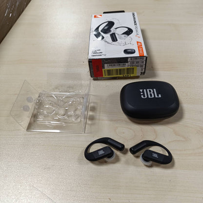 272860 - JBL Endurance Peak 4 Kufje Sportive pa tel në vesh Bluetooth, jetëgjatësi baterie 48 orë, vendosje e sigurt me TwistLock, mbrojtje IP68, tingull i pastër bas JBL, e zezë/gri