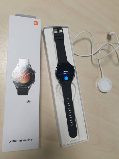 276028 - XIAOMI Ora inteligjente Watch 5 47 mm, Google Wear OS, pagesë NFC, AI me Gemini, ekran 1.54", jetëgjatësi baterie deri në 6 ditë, gjurmim fitnesi me GPS, kontroll me gjeste, Bluetooth, vetëm Android, e zezë